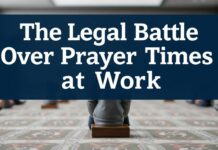 The Legal Battle Over Prayer Times in the Workplace The Legal Battle Over Prayer Times at Work
