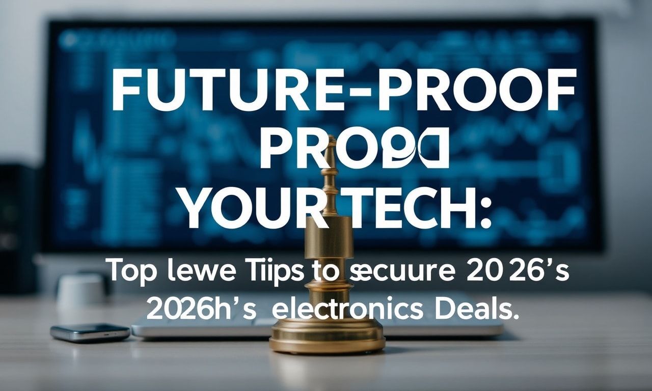 Future-Proof Your Tech: Top Legal Tips for Snagging 2026's Best Electronics Deals