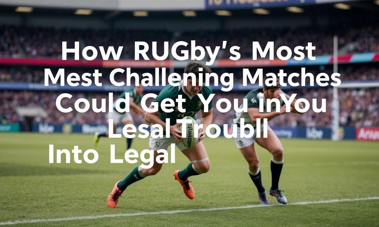 How Rugby's Toughest Matches Could Land You in Legal Trouble