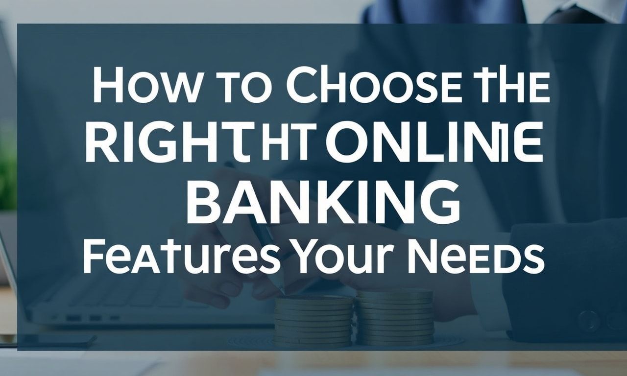 How to Choose the Right Online Banking Features for Your Needs