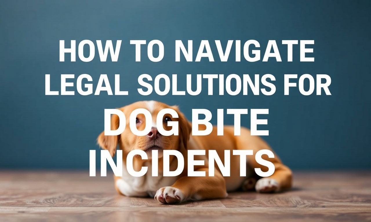 How to Navigate Legal Solutions for Dog Bite Incidents
