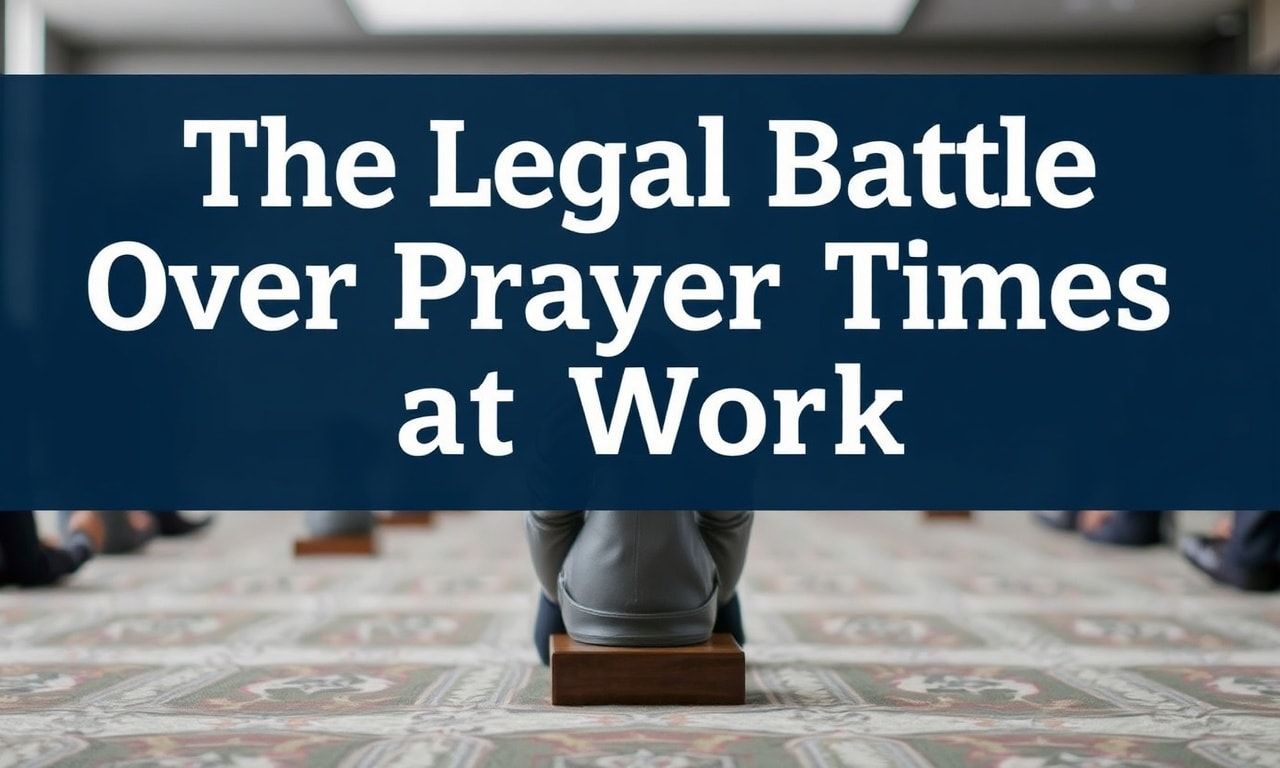The Legal Battle Over Prayer Times in the Workplace