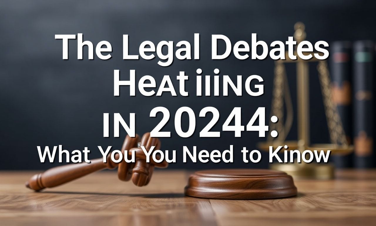 The Legal Debates Heating Up in 2024: What You Need to Know
